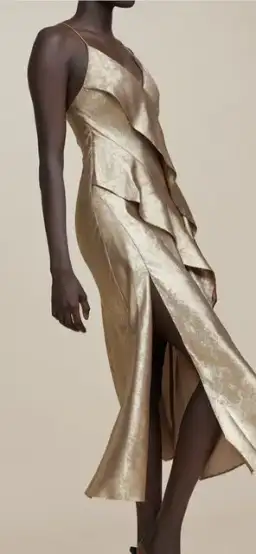 Acler Queensbridge Dress Gold Size 10 for rent on The Volte - image 2