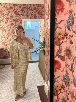 DISSH Dilan Slip Dress and Shirt Set Print Size 10 for rent on The Volte - image 3