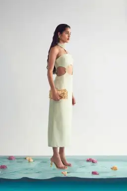 Cult Gaia Olivia Dress Green Size S/AU 8 for rent on The Volte - image 2