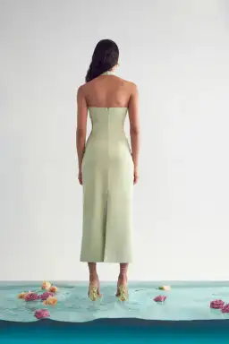 Cult Gaia Olivia Dress Green Size S/AU 8 for rent on The Volte - image 3