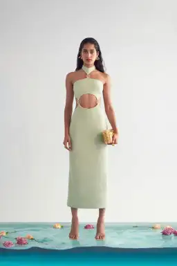 Cult Gaia Olivia Dress Green Size S/AU 8 for rent on The Volte - image 1