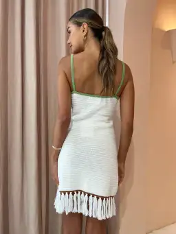 Viktoria & Woods Psychedelic Dress Ivory/Emerald Multi Size 4/Au 14 for rent on The Volte - image 4