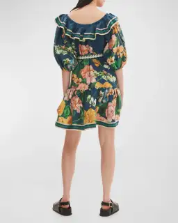 Alemais Lyla Dress Blue/Floral Size 10 for rent on The Volte - image 3