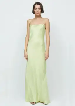 Bec & Bridge Lani Maxi Dress Lime Green Size AU 8