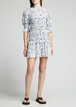 Sir the Label Dimitri Puff Sleeve Mini Dress in Dimitri Print Size 0 / AU 6 for rent on The Volte - image 1