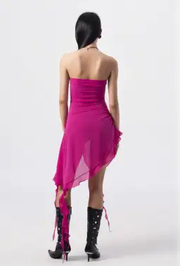 Fanci Club The Crime Dress Hot Pink Size XS/Au 6 for rent on The Volte - image 4