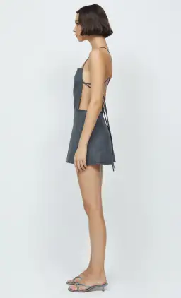 Bec & Bridge Heidi Apron Mini Dress Charcoal Size 8 for rent on The Volte - image 3