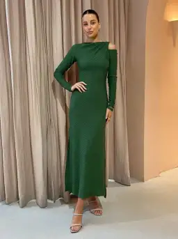 One Fell Swoop Faith Maxi Dress In Forrest Green Size 8