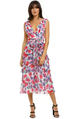 Talulah Sugar and Spice Midi Dress Sugar Bloom Multi Print Size 10 for rent on The Volte - image 1