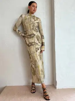 Camilla and Marc Khya Printed Midi Dress Print Size 8 / AU 8-10 for rent on The Volte - image 2