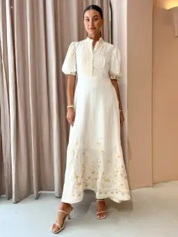 Kate Ford Casuarina Embroidered Gown in Multi Size 6 for rent on The Volte - image 1