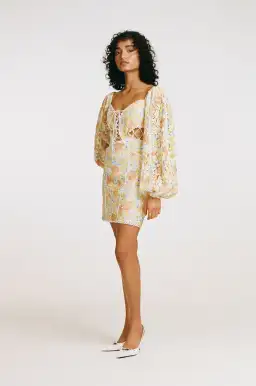 Zaco Essonnes Mini Dress Floraison Floral Print Size M / Au 10 for rent on The Volte - image 1