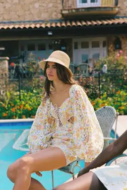 Zaco Essonnes Mini Dress Floraison Floral Print Size M / Au 10 for rent on The Volte - image 3