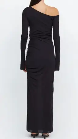 Bec & Bridge Monette Asym Long Sleeve Maxi Dress Black Size 8 / S for rent on The Volte - image 2