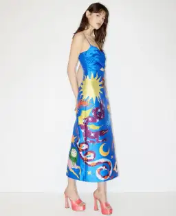 Alemais Guardian Midi Dress Blue Size 6 / XS for rent on The Volte - image 2