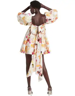 Aje Dassia Puff Sleeve Mini Dress Floral Size 10 for rent on The Volte - image 6