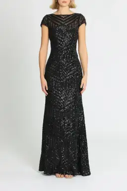 L'amour Grace Gown Black Size 14