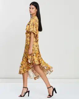 Lover Artiste Wrap Dress Print Size 14 for rent on The Volte - image 2