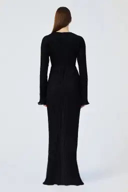 Suboo Crystal V Neck Maxi Dress Black Size M/AU 10 for rent on The Volte - image 5