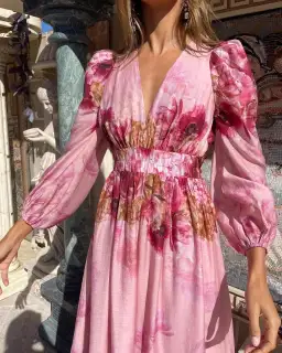 Sheike Swan Lake Midi Dress Floral Size 16 for rent on The Volte - image 5