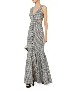 Marissa Webb Judith Gingham Maxi Dress Print Size XS / AU 6 for rent on The Volte - image 1