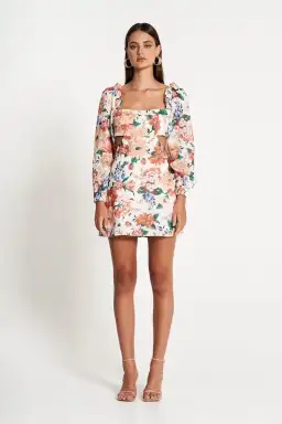 Sofia The Label Goldie Cut Out Mini Dress Floral Size S / AU 8 for rent on The Volte - image 1