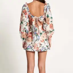 Sofia The Label Goldie Cut Out Mini Dress Floral Size S / AU 8 for rent on The Volte - image 3