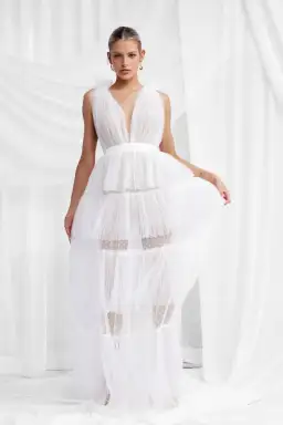 Lexi Zendaya Dress White Size 12 for rent on The Volte - image 1