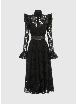 Leo Lin Aliyah Dress Black Size AU 12 for rent on The Volte - image 5