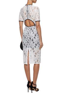 Alexis Remi cutout Guipure lace midi dress Size 8 for rent on The Volte - image 2