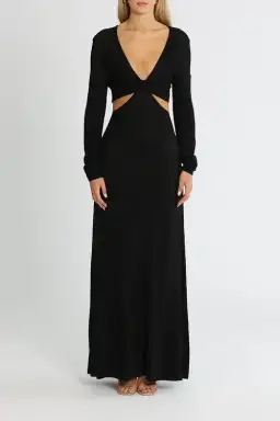 Camilla and Marc Alvar Knit Dress Black Size AU 12