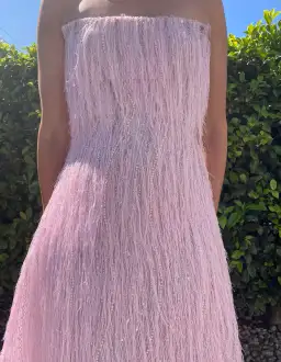 Rachel Gilbert Rollo Midi Dress Pink Size AU 12 for rent on The Volte - image 1