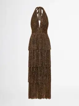 Sheike Galaxy Dress Metallic Gold Size 6 for rent on The Volte - image 4