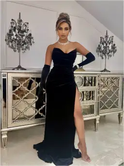 Abyss by Abby Kollin Dress Black Size S/Au 8 for rent on The Volte - image 3