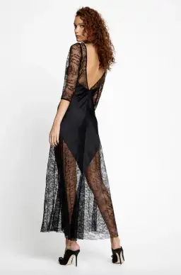 Alice McCall Black Beauty Midi Dress Black Size 6 for rent on The Volte - image 3