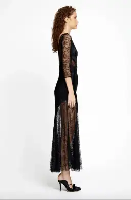 Alice McCall Black Beauty Midi Dress Black Size 6 for rent on The Volte - image 2