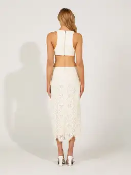 Alice McCall Yvonne Midi Dress Vanilla Bean Size 10 for rent on The Volte - image 3