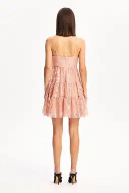Alice McCall Slow Drives Bow Mini Dress Blush Size 14 for rent on The Volte - image 3