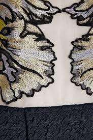 Erdem Shirlette Embroidered Organza And Matelassé Dress Size 12