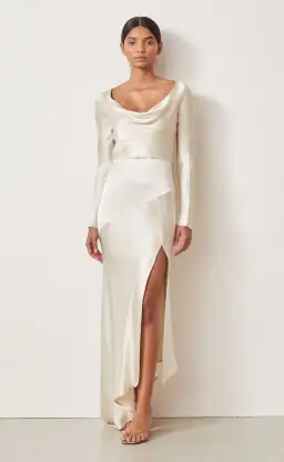 Bec & Bridge Frederic Long Sleeve Dress Oyster Size 6 for rent on The Volte - image 1