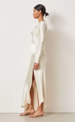 Bec & Bridge Frederic Long Sleeve Dress Oyster Size 6 for rent on The Volte - image 2