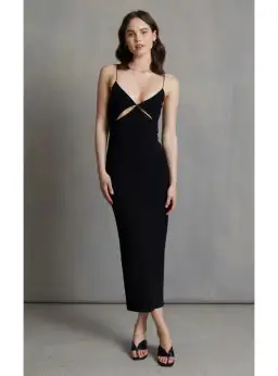 Bec & Bridge Be Mine Midi Dress Black Size AU 8  for rent on The Volte - image 1