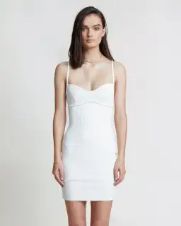 Bec & Bridge Selene Mini Dress Ivory Size 10  for rent on The Volte - image 1
