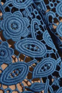 Self Portrait Azealea Dress Blue Size 14 for rent on The Volte - image 4