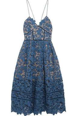 Self Portrait Azealea Dress Blue Size 14 for rent on The Volte - image 3