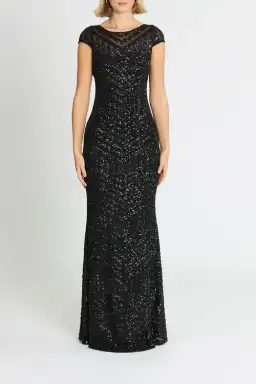 L'amour Grace Gown Black Black Size 12 for rent on The Volte - image 1