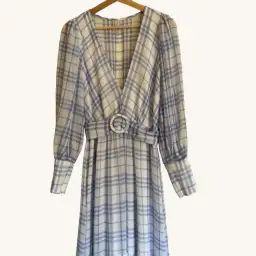 Bec & Bridge Alexa Gingham Maxi Dress Print Size AU 8 for rent on The Volte - image 8