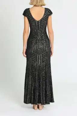 L'amour Grace Gown Black Size AU 12 for rent on The Volte - image 3