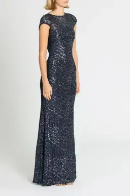 L'amour Grace Gown Navy Size AU 12 for rent on The Volte - image 2
