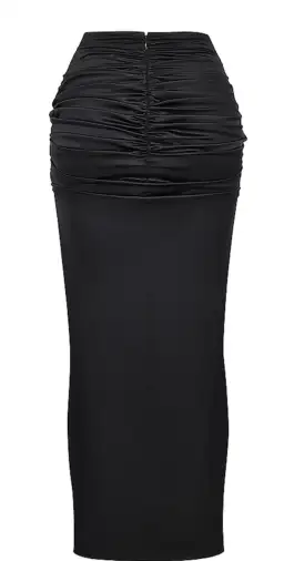 House of CB Arla Draped Silk Maxi Skirt Black Size XS/S for rent on The Volte - image 5